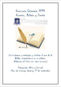 Afiche Concurso Literario 2014